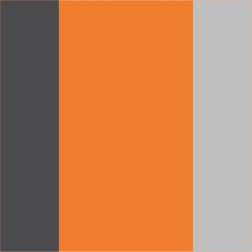 Gunmetal-Orange-Grey