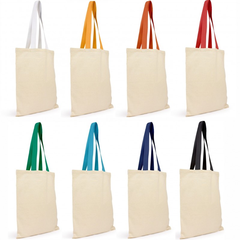 Cotton Tote Bag With Coloured Webbing Handle | PromoVision NZ