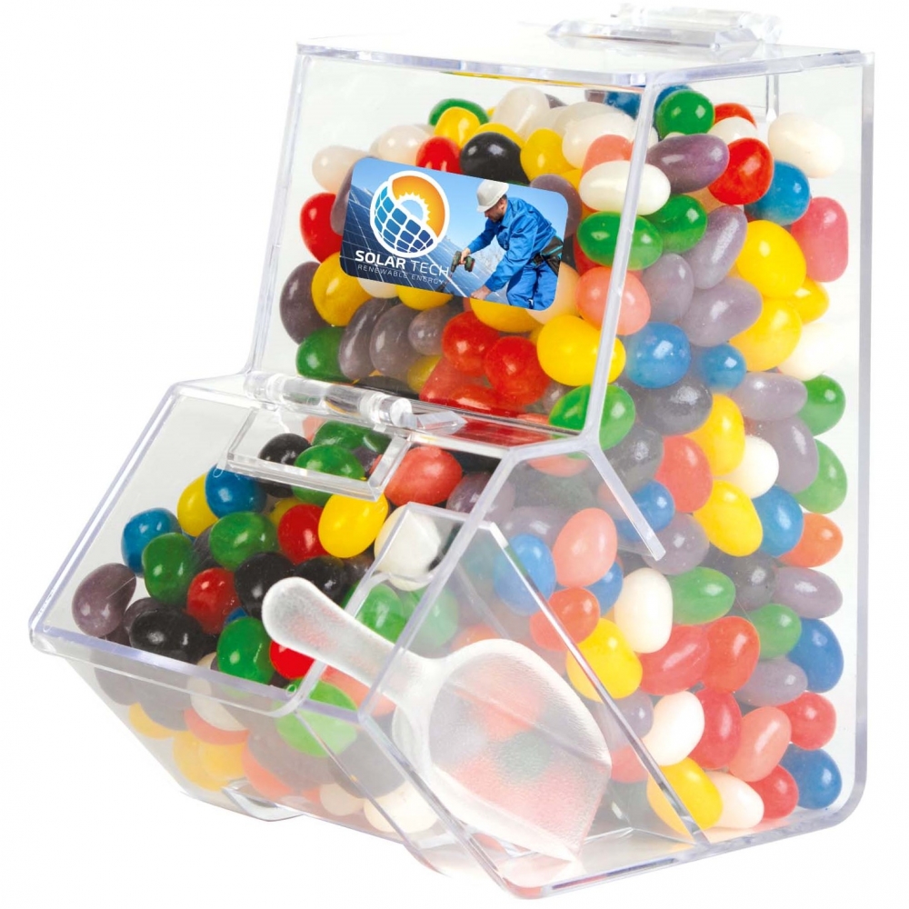 Assorted Colour Mini Jelly Beans in Dispenser