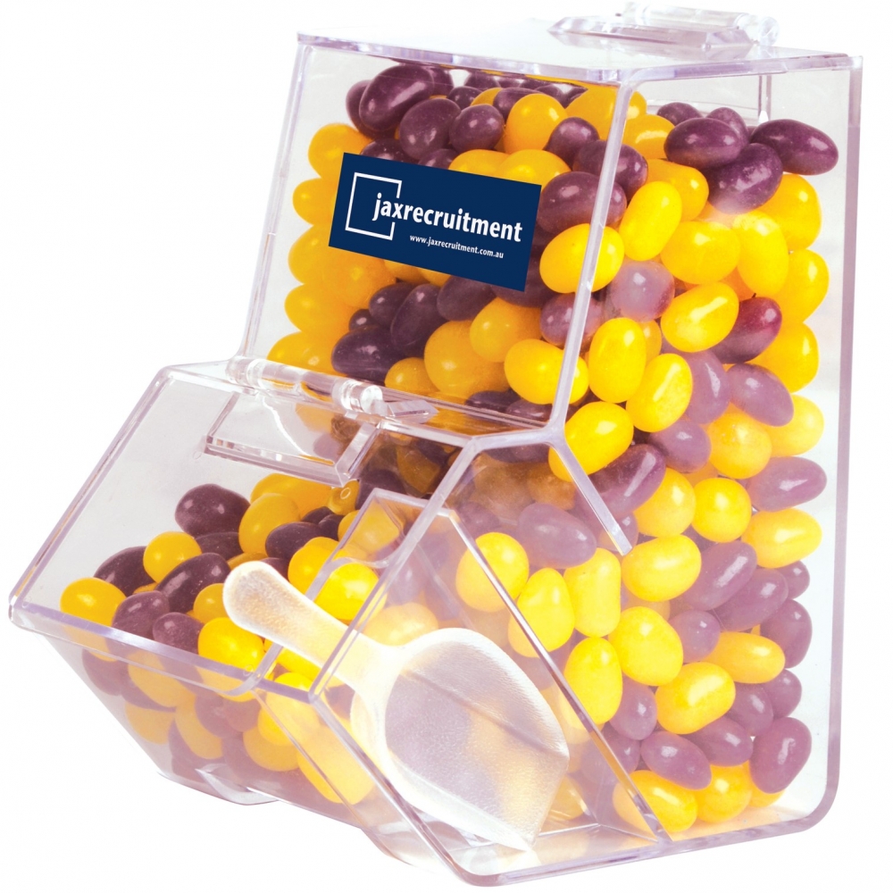 Corporate Colour Mini Jelly Beans in Dispenser