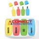 Set of 4 Extendable Wax Highlight Markers in Case