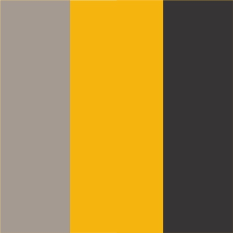 Grey-Bright Yellow-Black