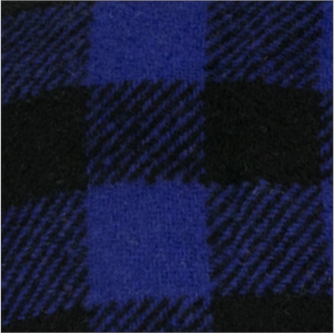 Black-Royal Blue Plaid Pattern